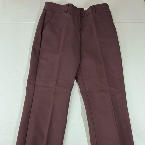 NEW Express Columnist Ankle Mid Rise Size 00 Regular Stretch Brown Pants Fitted - Picture 7 of 10